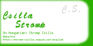 csilla stromp business card